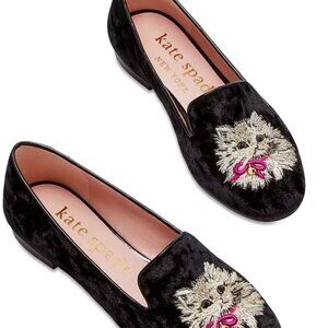 Kate Spade New York Lounge Loafer Whisker Velvet Cat Slip On Shoes New